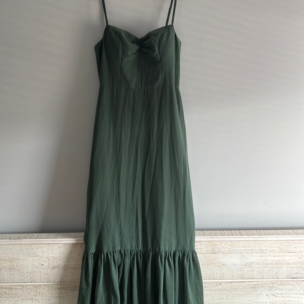 Eucalyptus green formal dress - bridal size 10 floor length